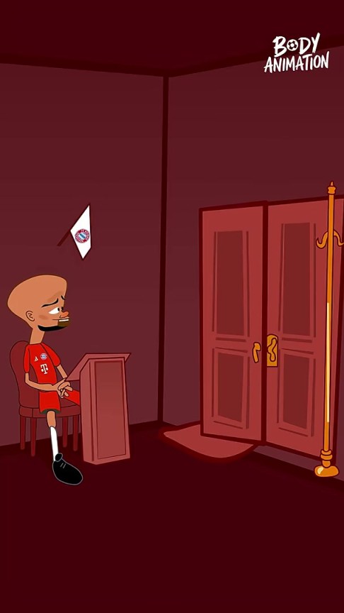 就這么短？外網(wǎng)動(dòng)畫(huà)惡搞：杰克遜去慕尼黑在孔帕尼面前轉(zhuǎn)了一圈！